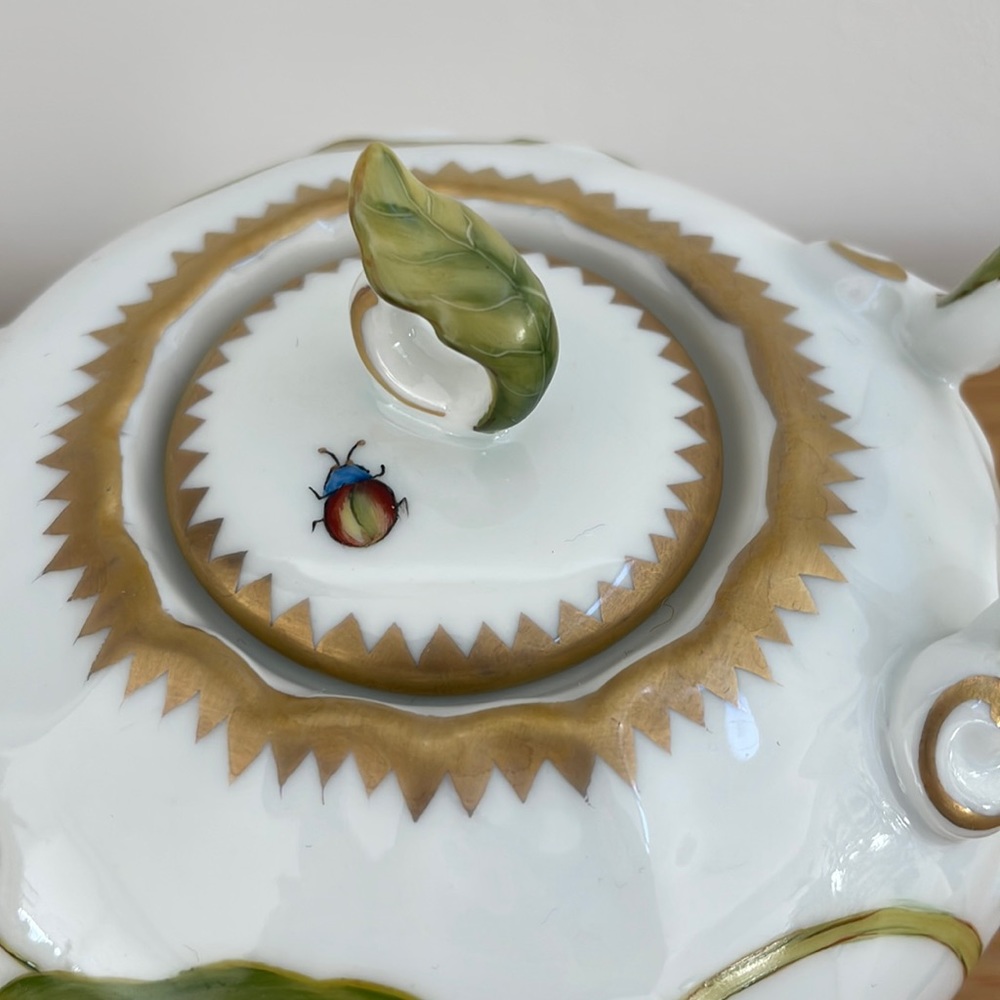 NWOT Anna Weatherley Rare Butterfly and Flower Handpainted 3 Piece Tea Set - Picture 14 of 17